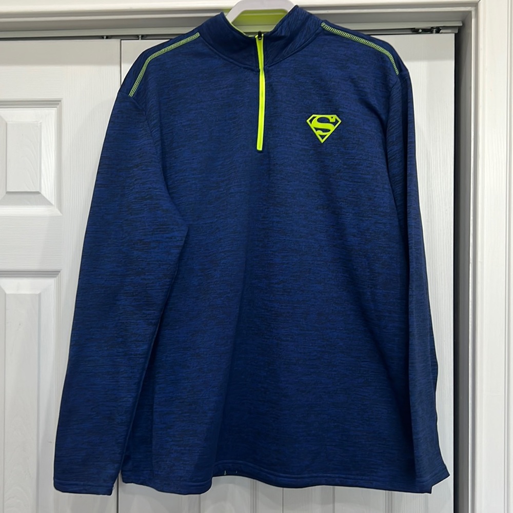 Blue men’s Superman sports sweatshirt